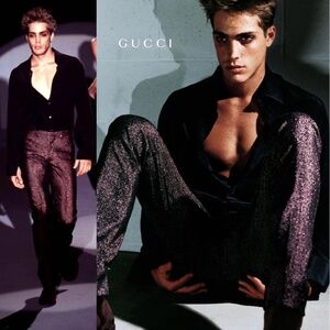 Gucci (Tom Ford era) super rare 1997 lurex pants